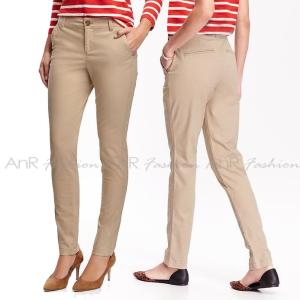 Celana Panjang Chino Chinos Cino Wanita - Krem / Celana Panjang Kerja Wanita - Krem