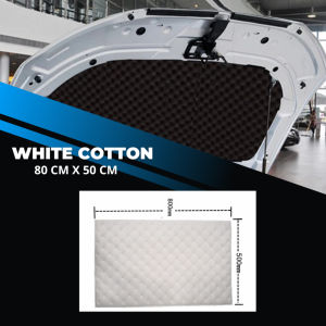 Car Memory Foam & White Cotton Soundproofing Noise Proof Mat White Black Sound Proof Heat Proof Car Audio Speaker