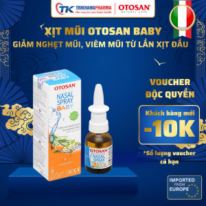 Xịt Mũi Otosan Nasal Spray Baby Cho Bé Từ 1 Tuổi - Giúp Thông Mũi Giảm Tắc Nghẹt - Lọ 20ml