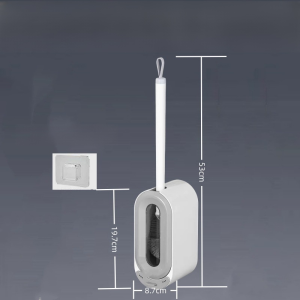【ที่ยึดพร้อมฐาน】แปรงขัดห้องน้ำแบบติดผนัง/แปรงขัดชักโครก ที่ขัดส้วม ที่ขัดส้วม /อุปกรณ์ทำความสะอาดห้องน้ำ​ /ชุดแปรงห้องน้ำในครัวเรือน แปรงทําความสะอาดท่อแบบติดผนังรุ่นอัพเกรด