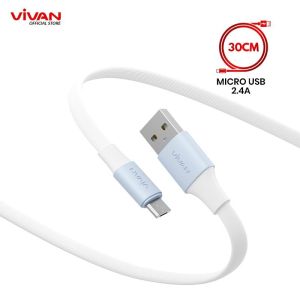Vivan SM30 II 30cm Kabel Data Cable Micro Usb Fast Charging 2.4A Android