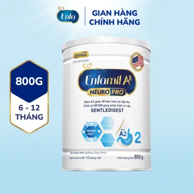 Sữa bột Enfamil A2 Neuropro 2 cho trẻ từ 6 - 12 tháng tuổi – 800g