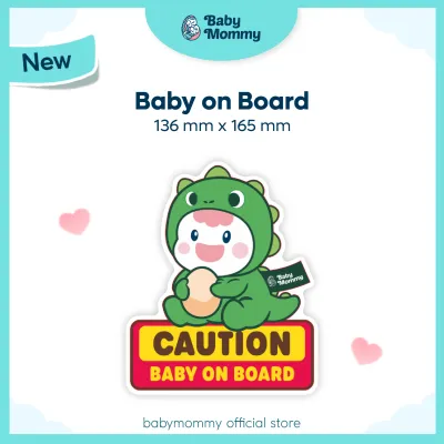 Babymommy👶【Baby On Board】Car Sticker Caution Sticker Cute Warning Sign Pelekat Awas Jarak 车内有宝宝车贴