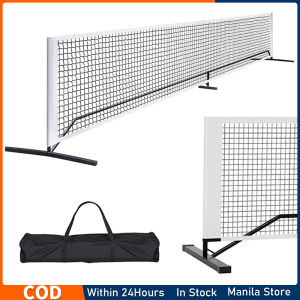 Portable 22 FT Pickleball Net Set with Carrying Bag Steel Frame Weather-Proof Pickleball Game