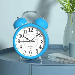 ECOCOKU Creative Classical Alarm Clock 3in Super Loud Time Planning Clock Novelty Double Bell Bell Alarm Clock Home Decor