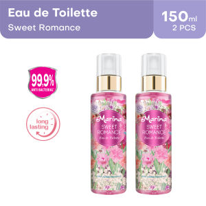 Marina Eau De Toilette Sweet Romance - Parfum Wanita [150 ml / 2 pcs] - Minyak Wangi / Parfum Marina - Exp : 04.2027