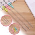 Suction Tube Brush Stainless Steel Soft Hair Brush Water Cup Baby Nylon Tube Straw Bottle Cleaning Brush Household Cleaning Tool. 