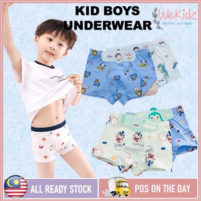[WeKidz] Kids Underwear Boy Underwear 100% Cotton Panties Seluar Dalam ...