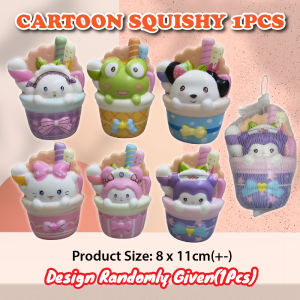 *ReadyStock* Needoh Squishy Fruit Fast Food Strawberry Squeeze Soft & Fast Bouncing Steamed Stuffed Squishy Toys 捏捏乐