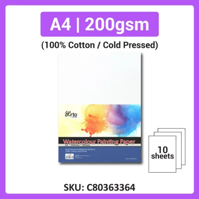 [Weststar TAS] A4 A3 Arto by Campap Watercolor Paper Watercolour Paper - Cold Pressed | Acid Free