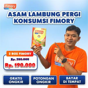 Paket 2 Box Fimory Gastro Solusi Ampuh Atasi Asam Lambung Suplemen Kesehatan Mengandung Extrak Ikan Sidat Umbi Garut 100% Original