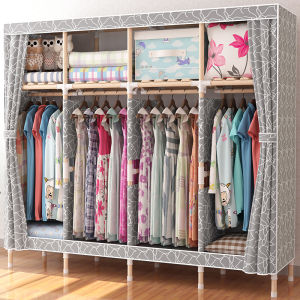 Almari Baju Rak Baju Clothes Organization Storage Rack Cabinet Cloth wardrobe Wardrobe rack