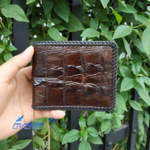 [FREE SHIP] Ví Nam Da Cá Sấu 2 Mặt. [VÂY ĐUÔI CÁ SẤU LỚN RẤT ĐẸP]. Sản Phẩm Cao Cấp by Ovenis