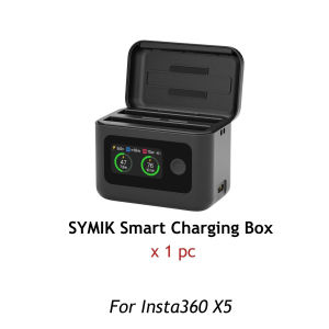【🇸🇬 STOCK】SYMIK Insta360 X5 Smart Display Fast-Charge Box With original X5 2400mah battery OR X5 2800mAH UItra Battery