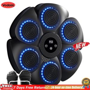 [VODF] Music Boxing Machine Music Boxing Puncher Adjustable Workout Boxing Target Machine Wall Mounted Type C Charging for Home Workout
