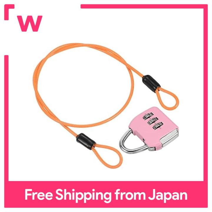 PATIKIL Security Steel Cable With 4 Digit Combination Lock, 5Ft Coated Safety Wire Rope Double Loop Padlock For Outdoor Travel Luggage, Black, Combination Padlocks - Canada