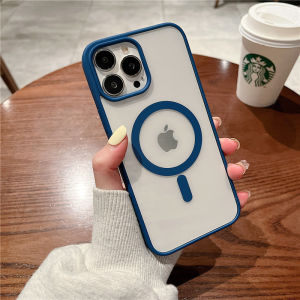 Magnetic PC Case For iPhone 16Promax 16Pro 16Plus 16 15Promax 15Pro 15Plus 15 14Promax 14Pro 14Plus 14 13Promax 13Pro 13 12Promax 12Pro 12 11Promax 11 เคสไอโฟน เคสสำหรับไอโฟน