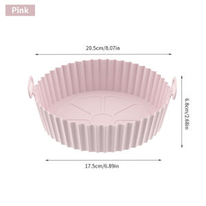 Konco Air Fryer Silicone Pot 17cm Reusable Air Fryer Liner Non-stick Pizza Plate Grill Pot Kitchen Cake Cooking Baking Tools Kitchen Air Fryer Accessories
