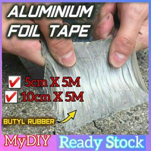 💥READY STOCK💥Super Waterproof Tape Butyl Rubber Aluminium Foil Tape for Roof Pipe Super/Butyl/Aluminium Waterproof Tape Pelekat/Gam Bumbung Bocor Flex for Tape Original/Waterproof Super Strong