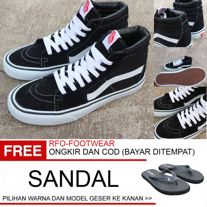 Lazada Sepatu Vans Sk8 Old School SEPATU VANS SK8 BLACK WHITE