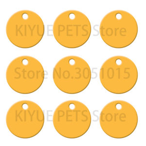 100PCS Dog Tag Blank Label Cat Metal ID Pendant Fashionable And Personalized Collar Charm Accessory Keychain Hanging Pendant2026