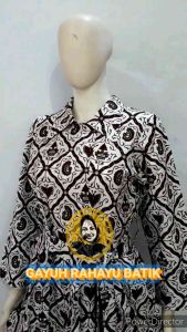 GAMIS BATIK SAHARA / GAMIS BATIK LEBARAN MURAH / GAUN BATIK MURAH / GAMIS SYARI / BATIK HIJAB