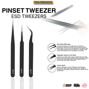 Pinset / Tweezer Vetus HRC40 ESD 15 Hitam