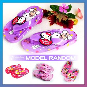 Sandal anak perempuan BT21 Kuda Pony dan Hello Kitty karet