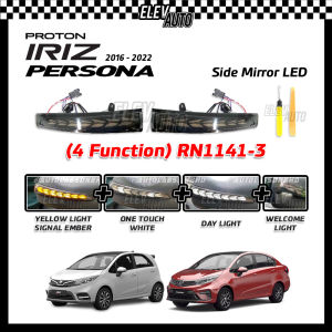 Proton Iriz 14-22 Persona 16-22 Side Mirror LED Turn Signal Dragon Scales Running Light SMOKE