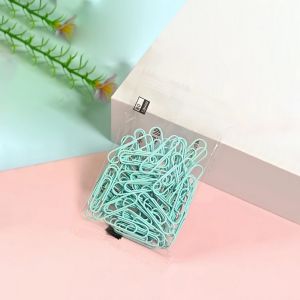 LD-A109 Paper Clip Warna Metalic Isi 80pcs Klip Kertas Warna Macaron / Klip Penjepit Aesthetic