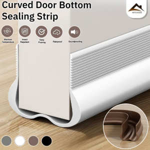 Curved Door Bottom Sealing Strip Under Door Anti-Aging And Wear-Resistant Door Gap Sound Insulation Strip