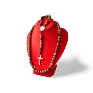 Rosario 77 Bapa Kami Eksklusif Kayu Kokka / Kaukah / Kaoka ORIGINAL Motif Marjan