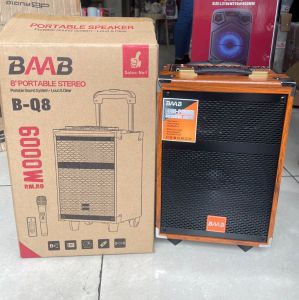 NEW PORTABLE SPEAKER (LOUD AND CLEAR) BQ-8 / B-Q12 FREE MIC