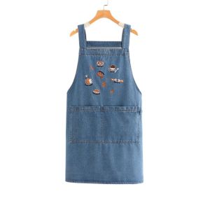 GAOSU Chống bám bẩn Tạp dề cao bồi Thời trang Thiết kế nghệ thuật Tạp dề làm bánh Bền bỉ Mềm mại Tạp dề retro Đồ nam và nữ