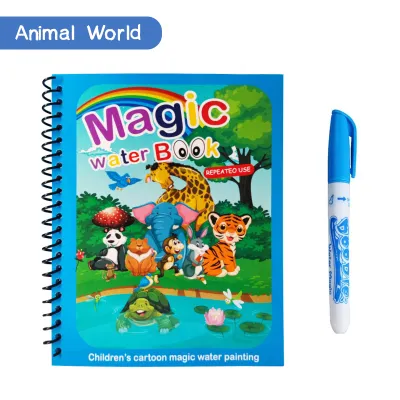 Wonderful Toys Magic Water Book Reusable Drawing Book Magic Coloring Book Painting Magic Pen Educational Toys for Kids