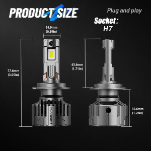 Super Bright Novsight T24 H4 LED Headlight Bulb H7 H11 9005/HB3 9006/HB4 LED Lights for Car High/Low Beam Fog Light 130W 28000LM 6500K Plug&Play 2Pcs