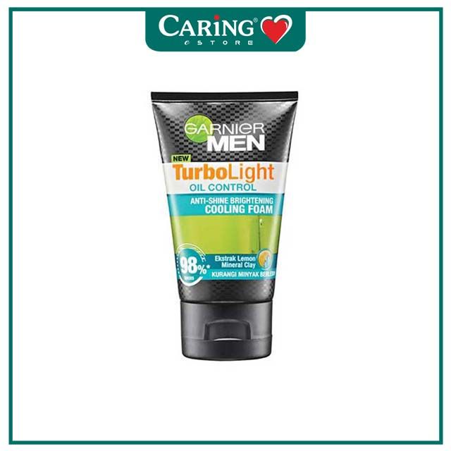 GARNIER MEN TURBO LIGHT OIL CONTROL ANTI-SHINE BRIGHTENING COOLING