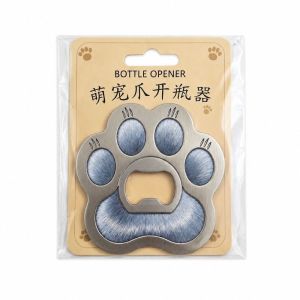 SLIGHTDELVE Decorative Cat Dog Paw Bottle Opener Electroplating Zinc Alloy ic Cap Remover Creative Smooth Fridge Kitchen