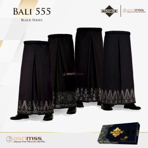 Sarung Wadimor Bali Hitam Sarung Tenun Katun Terbaik Original Berkualitas