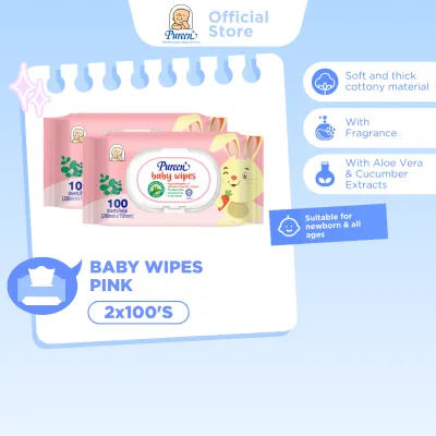 Pureen Baby Wipes (2 x 100s)