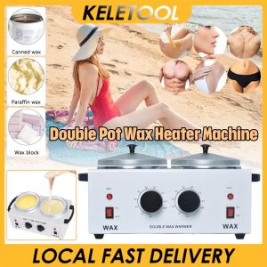 Double Pot Wax Warmer Electric Pemanas Waxing Pot 2 Tungku Hair Removal Wax Machine Alat Waxing Heater Warmer Premium Double Pot Heater 2 Tungku Alat Peleleh Waxing Perontok Bulu Warmer Paraffin Alat Pemanas Waxing Peleleh Waxing Untuk Salon