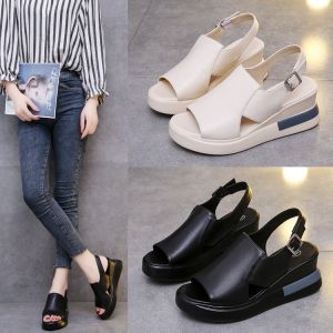Free Shipping 2026 Summer New WomenS Wedge Heel Sandals High Heel Open-Toe Platform Sandals With Criss-Cross Straps