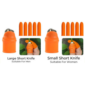 Silicone Thumb Knife Cutting Finger Sleeve Tool Garden Plant Vegetable Kitchen
