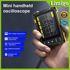 DSO152 Handheld Digital Oscilloscope Portable 400V Voltage Measurement 200KHz Bandwidth 2.5MS/S Real-Time Sampling Rate