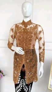Atasan Kebaya Pesta & Kebaya Wisuda Mocca Free Longtorso