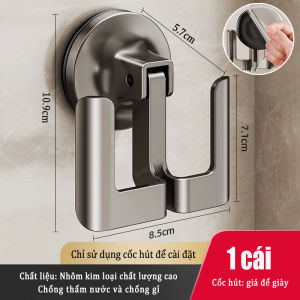 Giá treo dép cốc hút phòng tắm MEIDOO móc lưu trữ không đục lỗ móc thoát nước treo tường