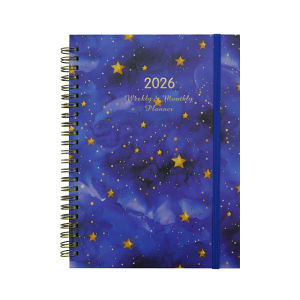 2026 Academic Year Weekly and Monthly Planner Calendar A5 English Agenda Notebook Self-Discipline Time Management