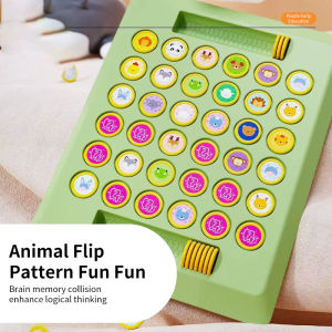 Kids Memory Chess Game Fun Fruit Flip Chess Party Interaction board Games Puzzle Toys Logical Memory Play Card Board Toy
