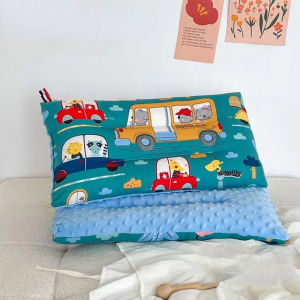50x30cm Kids Bean Fleece Pillow Cotton Washable Neck Guard Baby Children Bed Pillow Bantal Kapas Budak