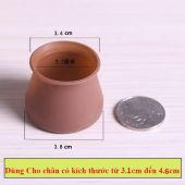 Set 4 miếng bọc chân bàn ghế bằng silicon dày chống xước sàn tiện dụng